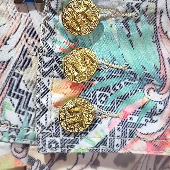 Via Tolentino Midi Skirt Geo Leopard Floral 34 - Picture 2 of 10